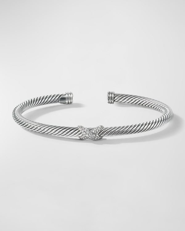 X Bracelet with Diamonds- sku139320427
