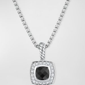 Petite Albion Necklace with Gemstone and Diamonds- sku169615325