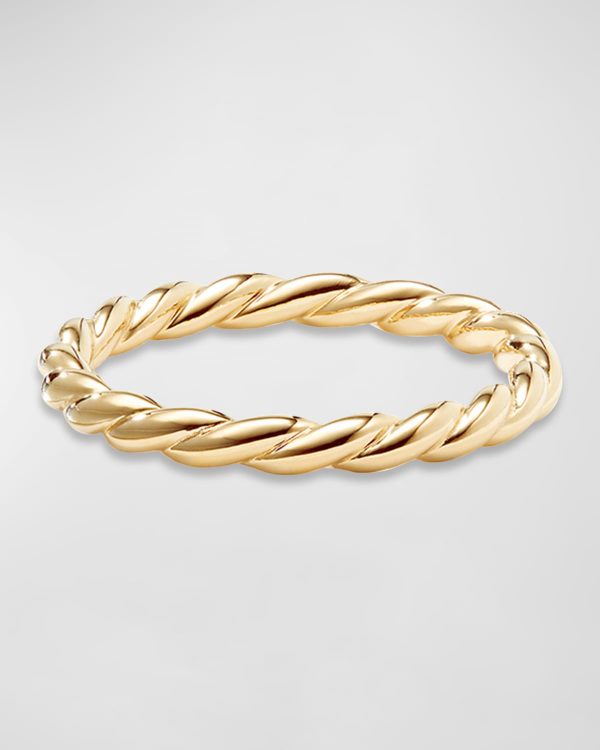 Paveflex Band Ring in 18K Gold, Size 8- sku194630047