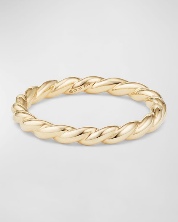 Paveflex 2.7mm Band Ring in 18K Gold, Size 6- sku175480034
