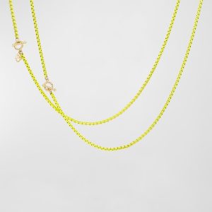 Bel-Aire Adjustable Enamel Chain Necklace, 41"- sku177170618
