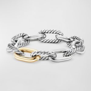 Madison 18k Woman's Large Chain Link Bracelet, 13.5mm- sku177170620