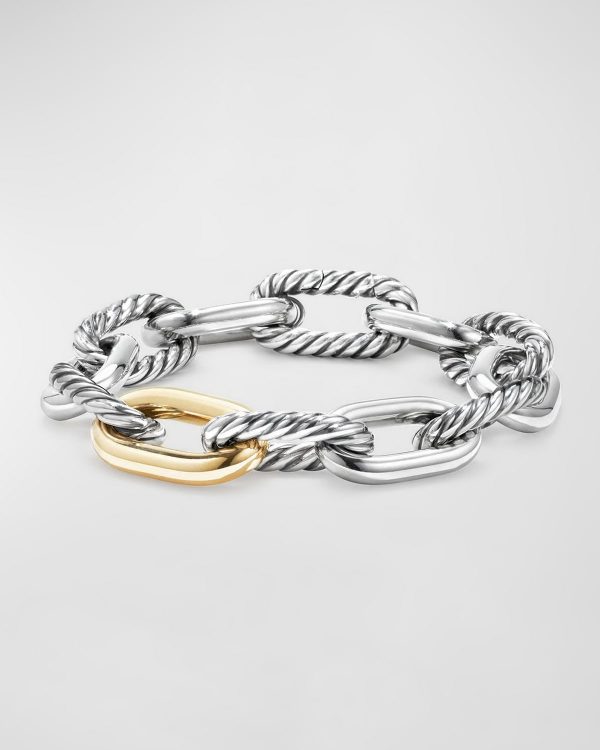 Madison 18k Woman's Large Chain Link Bracelet, 13.5mm- sku177170620