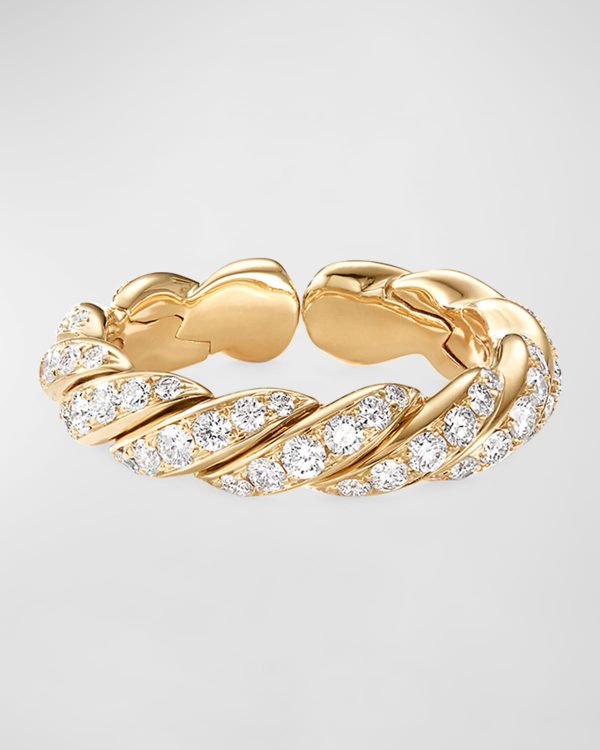 Paveflex 18k Gold & Diamond Ring, Size 4.5-5.5- sku181380621