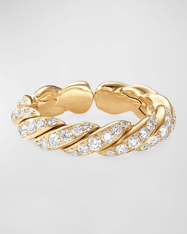 Paveflex 18k Gold & Diamond Ring, Size 7.5-8.5- sku181390193