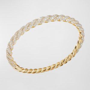 Stax 18k Gold Diamond Twist Bracelet, Size M- sku183301031