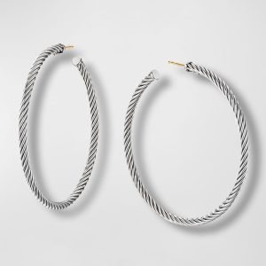 Cablespira Hoop Earrings, 2"- sku183061573