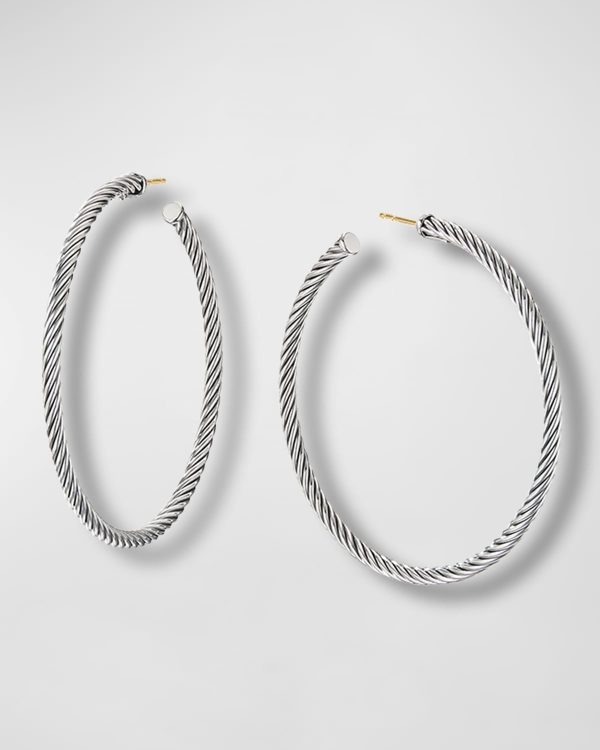 Cablespira Hoop Earrings, 2"- sku183061573