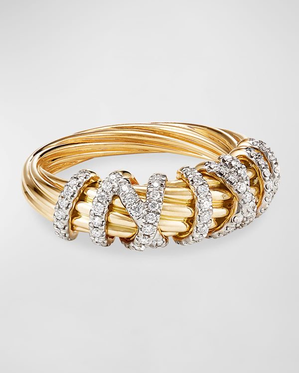 18k Helena Diamond 8mm Wrap Ring, Size 8- sku186540023