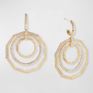 Stax 18k Yellow Gold Diamond Extra-Large Drop Earrings- sku188160026