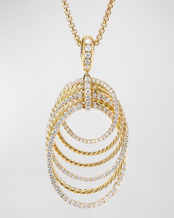 Origami 18k Pendant Necklace w/ Diamonds- sku189350035