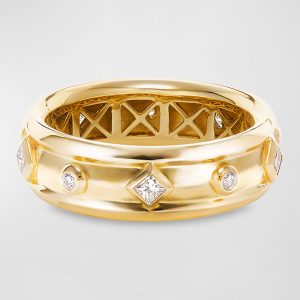 18k Modern Renaissance Ring w/ Diamonds, Size 5- sku189980341