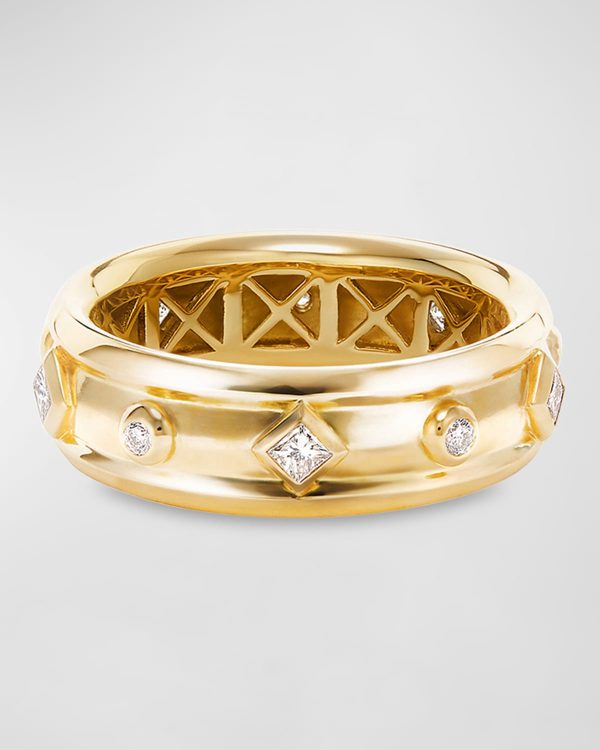 18k Modern Renaissance Ring w/ Diamonds, Size 5- sku189980341