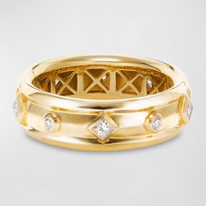 18k Modern Renaissance Ring w/ Diamonds, Size 7- sku189990041