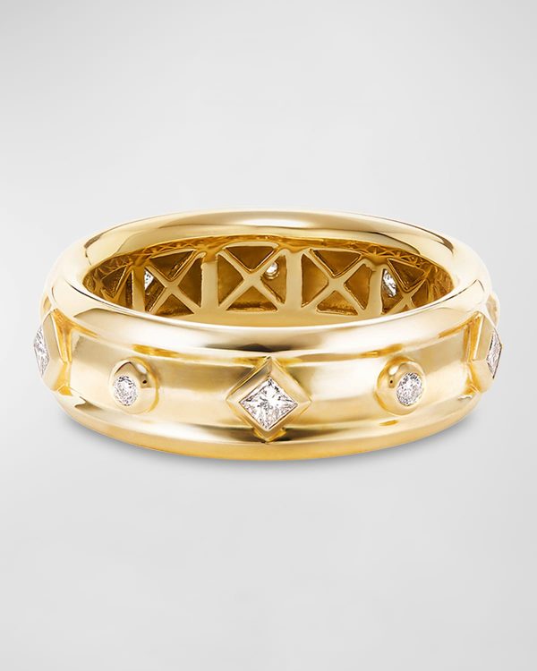 18k Modern Renaissance Ring w/ Diamonds, Size 7- sku189990041