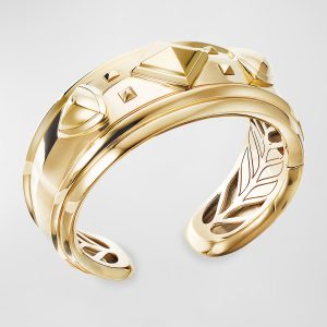Bold Renaissance 18k Gold Cuff Bracelet, Size M- sku189980335