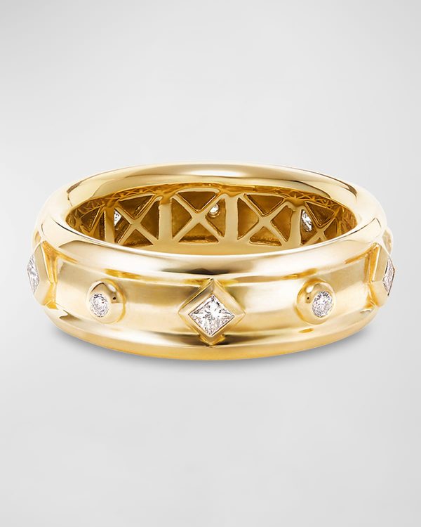 18k Modern Renaissance Ring w/ Diamonds, Size 6- sku189980342