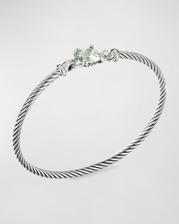 Chatelaine Pave Prong Bracelet with Stone- sku191010453