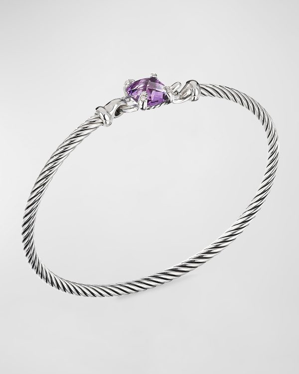 Chatelaine Pave Prong Bracelet with Stone- sku191010466