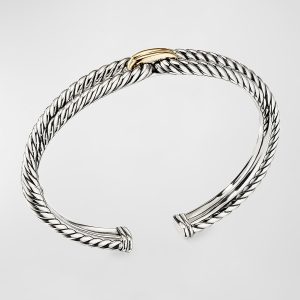 Cable Loop Bracelet with 18k Gold- sku192401087
