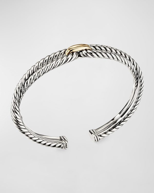 Cable Loop Bracelet with 18k Gold- sku192401087