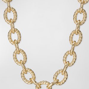 Large 18k Oval-Link Chain Necklace, 18"L- sku187521670