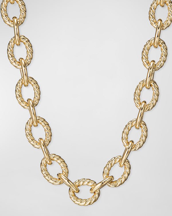 Large 18k Oval-Link Chain Necklace, 18"L- sku187521670