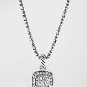 Petite Albion Pendant Necklace in Diamonds and Sterling Silver- sku194192072