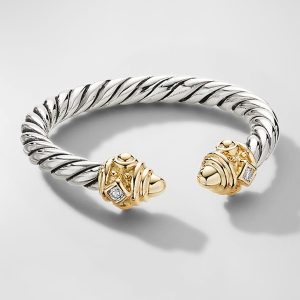 2.3mm Renaissance Color Ring with 14K Gold and Diamonds in Silver- sku194220288