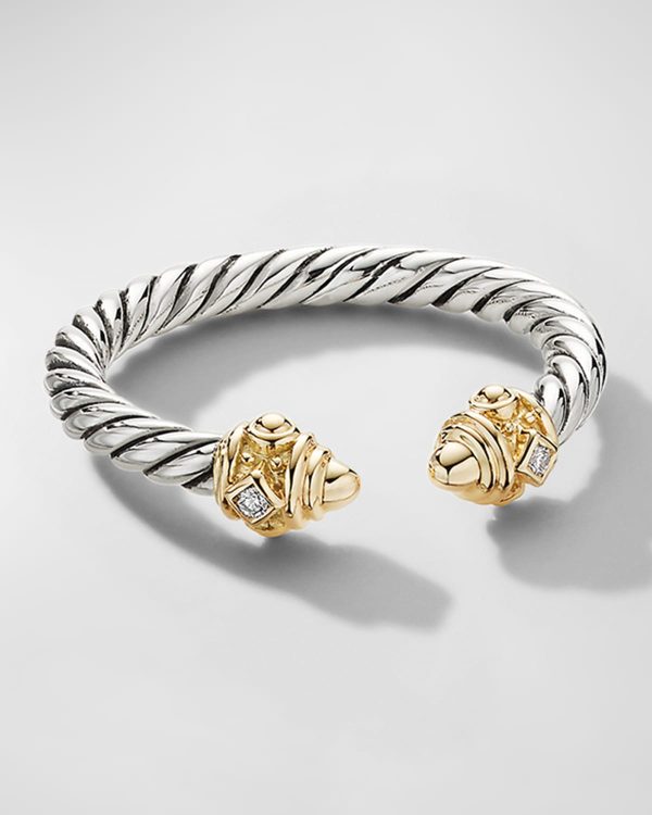 2.3mm Renaissance Color Ring with 14K Gold and Diamonds in Silver- sku194220288