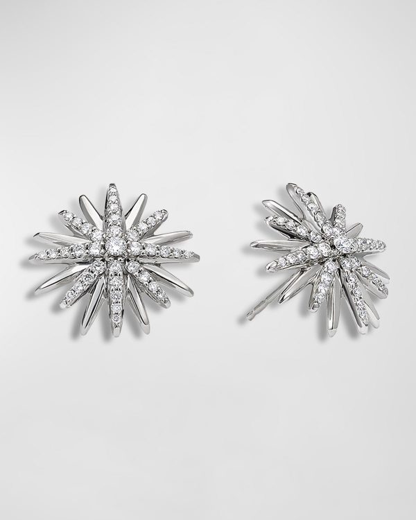 Starburst Stud Earrings with Pave Diamonds- sku194231285