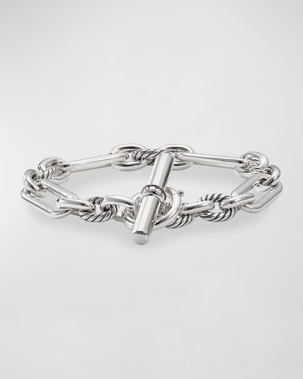 Lexington Chain Bracelet with Diamonds- sku196310476