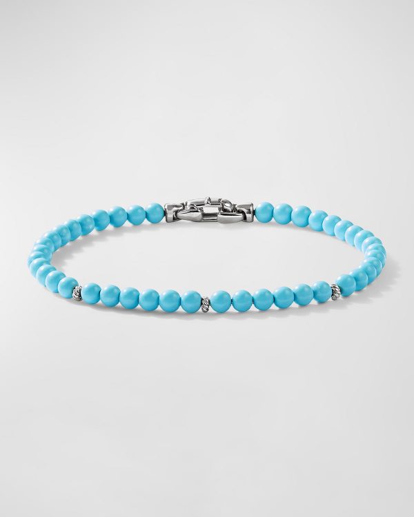 4mm Bijoux Spiritual Beads Bracelet with Silver- sku199001803