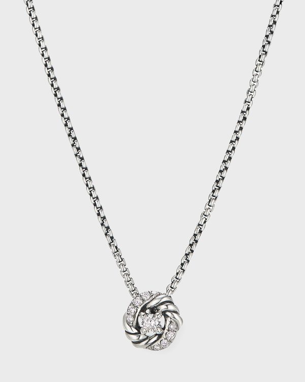 Petite Infinity Pendant Necklace with Diamonds- sku199010455