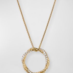 Petite Pave Infinity Pendant Necklace- sku200170075