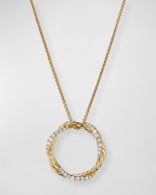 Petite Pave Infinity Pendant Necklace- sku200170075