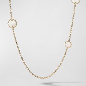 3mm DY Reversible Elements Station Chain Necklace XM 88- sku202100039