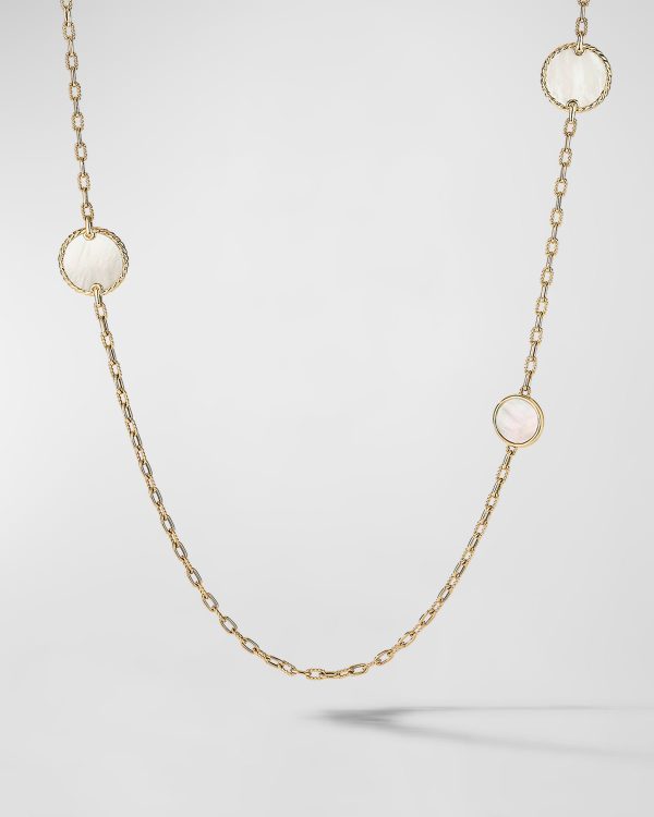 3mm DY Reversible Elements Station Chain Necklace XM 88- sku202100039