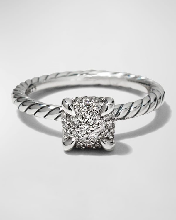 Chatelaine Full Pave Ring in Silver- sku202590049