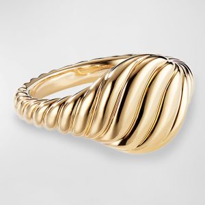 Mini Cable Pinky Ring in 18k Gold, Size 2.5- sku204960013