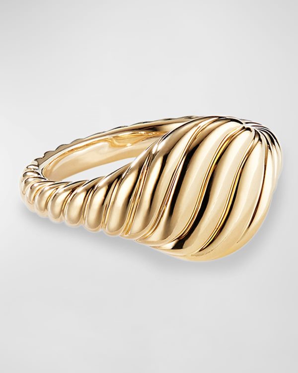 Mini Cable Pinky Ring in 18k Gold, Size 2.5- sku204960013