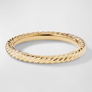 Cable Collectibles Stack Band Ring in 18K Gold, 2mm- sku206940075