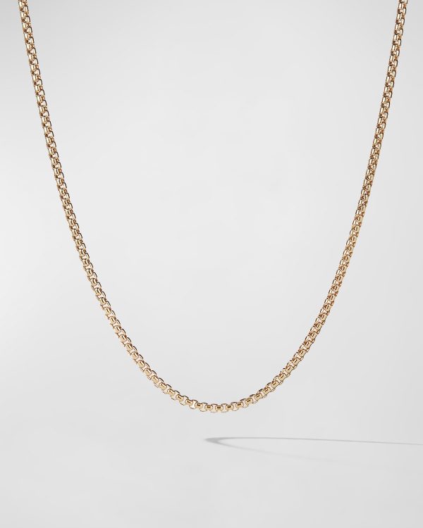 Box Chain Necklace in 18K Gold, 2.7mm- sku206940212