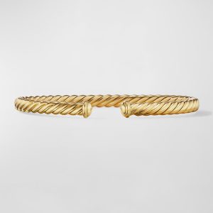 4.5mm Cablespira Oval Bracelet in 18k Gold, Size M- sku210932674