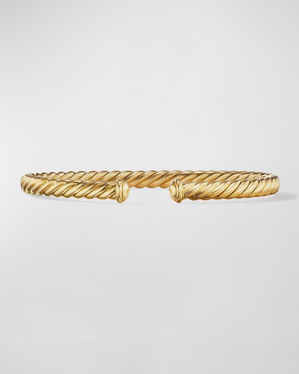 4.5mm Cablespira Oval Bracelet in 18k Gold, Size M- sku210932674