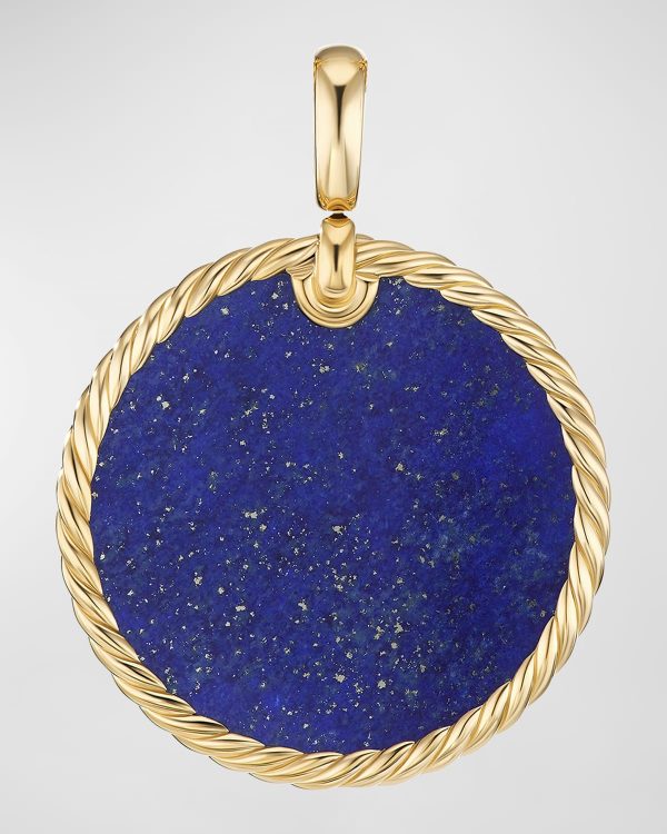 DY Elements Disc Pendant in 18K Gold, 32mm- sku211483019