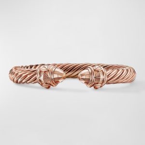 Renaissance Cable Bracelet in 18K Rose Gold, 9mm, Size L- sku211140029