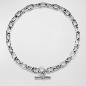 DY Madison Toggle Chain Necklace in Silver, 11mm, 18"-20"L- sku210840510