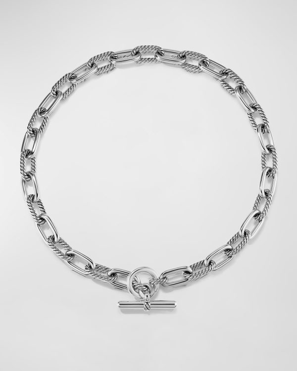 DY Madison Toggle Chain Necklace in Silver, 11mm, 18"-20"L- sku210840510