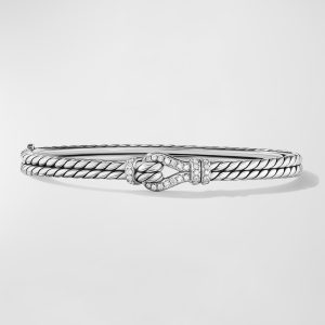 Thoroughbred Bracelet with Diamonds in Silver, 4.5mm- sku210840503